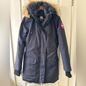 Canada Goose Trillium Parka Fusion Fit Heritage in Navy, Size XS